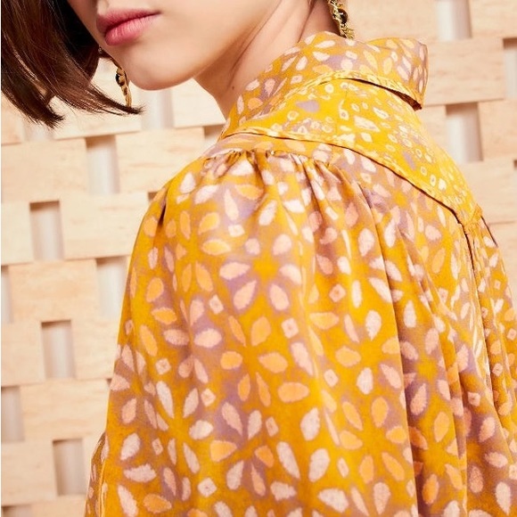 Ulla Johnson Citrine Aninda Silk Blouse - Picture 4 of 7